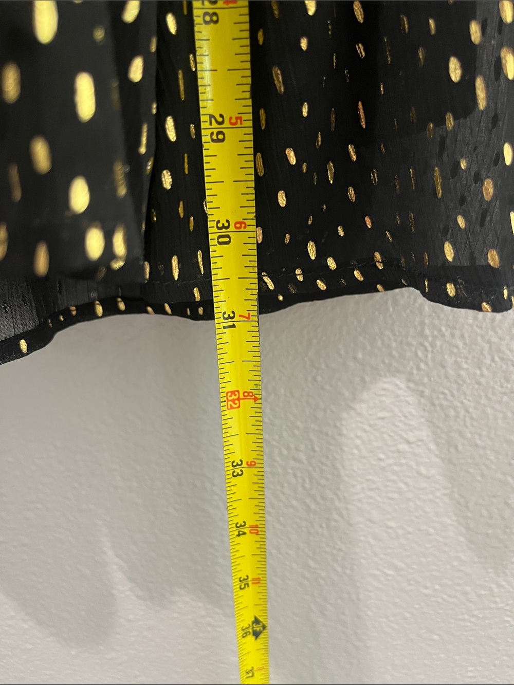 Chelsea & Violet Black Dress with Gold Dot Accent - Picture 7 of 8